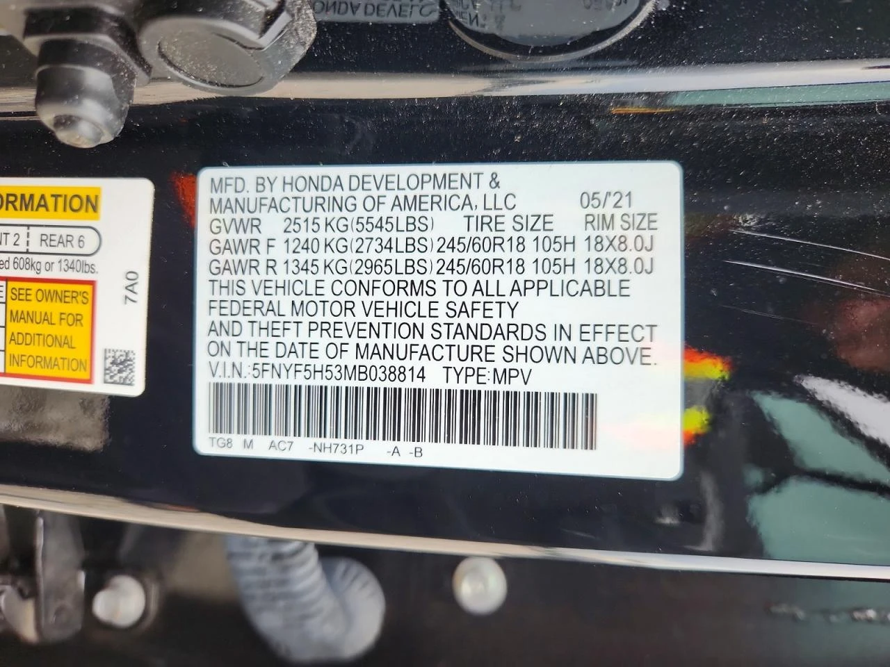 Honda Pilot 3.5l Exl, снимка 13 - Автомобили и джипове - 56061438