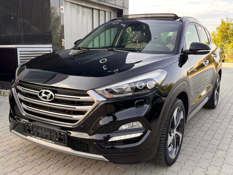 Hyundai Tucson Дистроник Keyless Панорама Кожа Подгрев Навигация, снимка 1 - Автомобили и джипове - 46743902