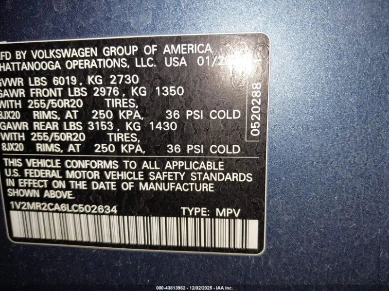 VW Atlas 3.6L V-6 DI, DOHC, VVT, 276HP All Wheel Drive, снимка 16 - Автомобили и джипове - 52938678