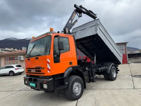 Iveco 190-32 тристранен самосвал 4.50м, Кран Тиере 131, снимка 10