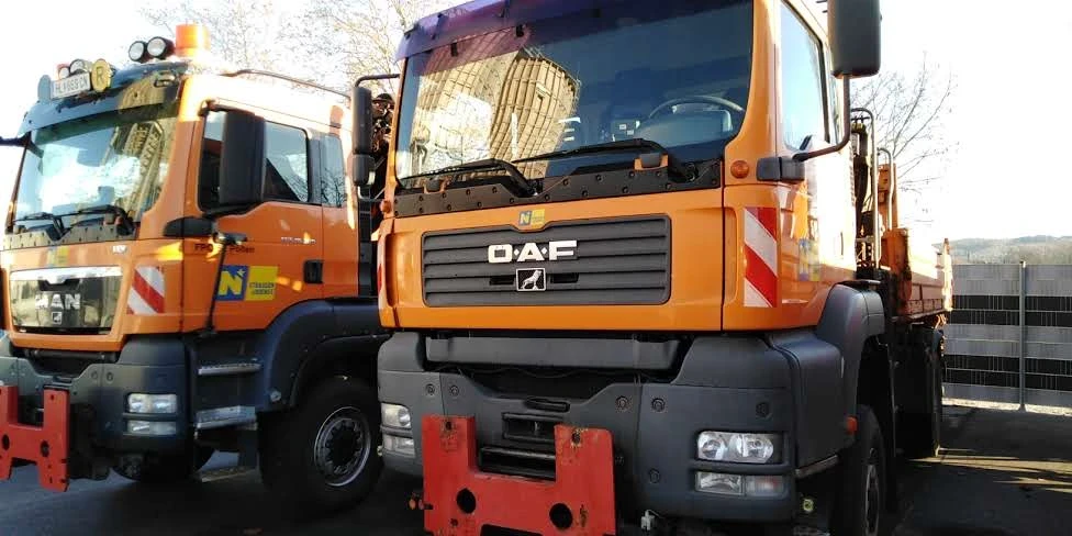 Man FE 410 A Снегорин с кран 