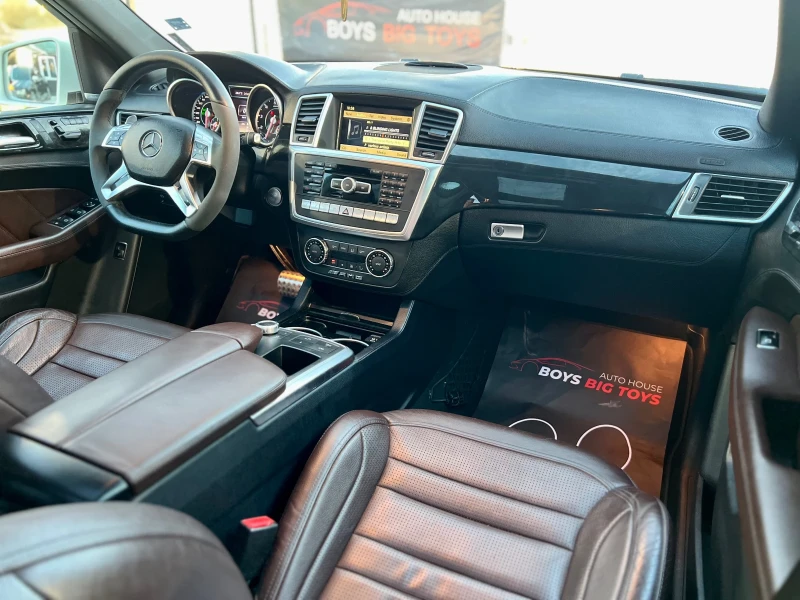 Mercedes-Benz ML 63 AMG БялаПЕРЛА* Обдухване* Печка* Панорама* harman/kard, снимка 9 - Автомобили и джипове - 51907929