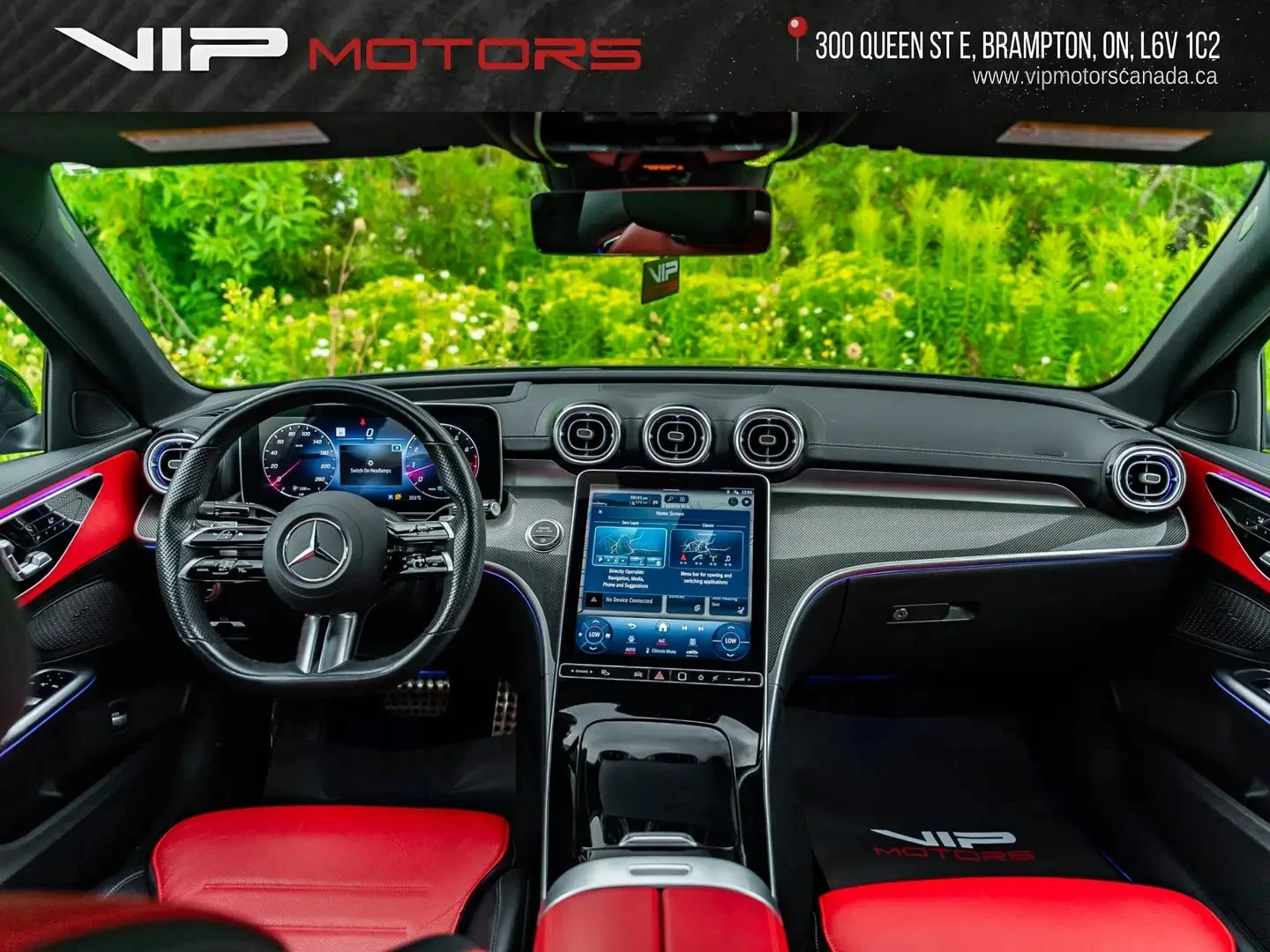 Mercedes-Benz C 300 4MATIC | AMG Appearance Package | Red Leather, снимка 12 - Автомобили и джипове - 55674908
