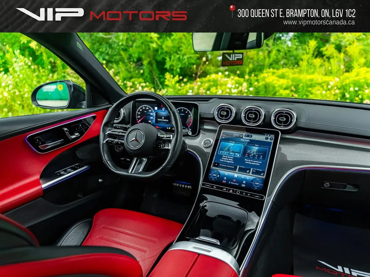 Mercedes-Benz C 300 4MATIC | AMG Appearance Package | Red Leather, снимка 13 - Автомобили и джипове - 55674908