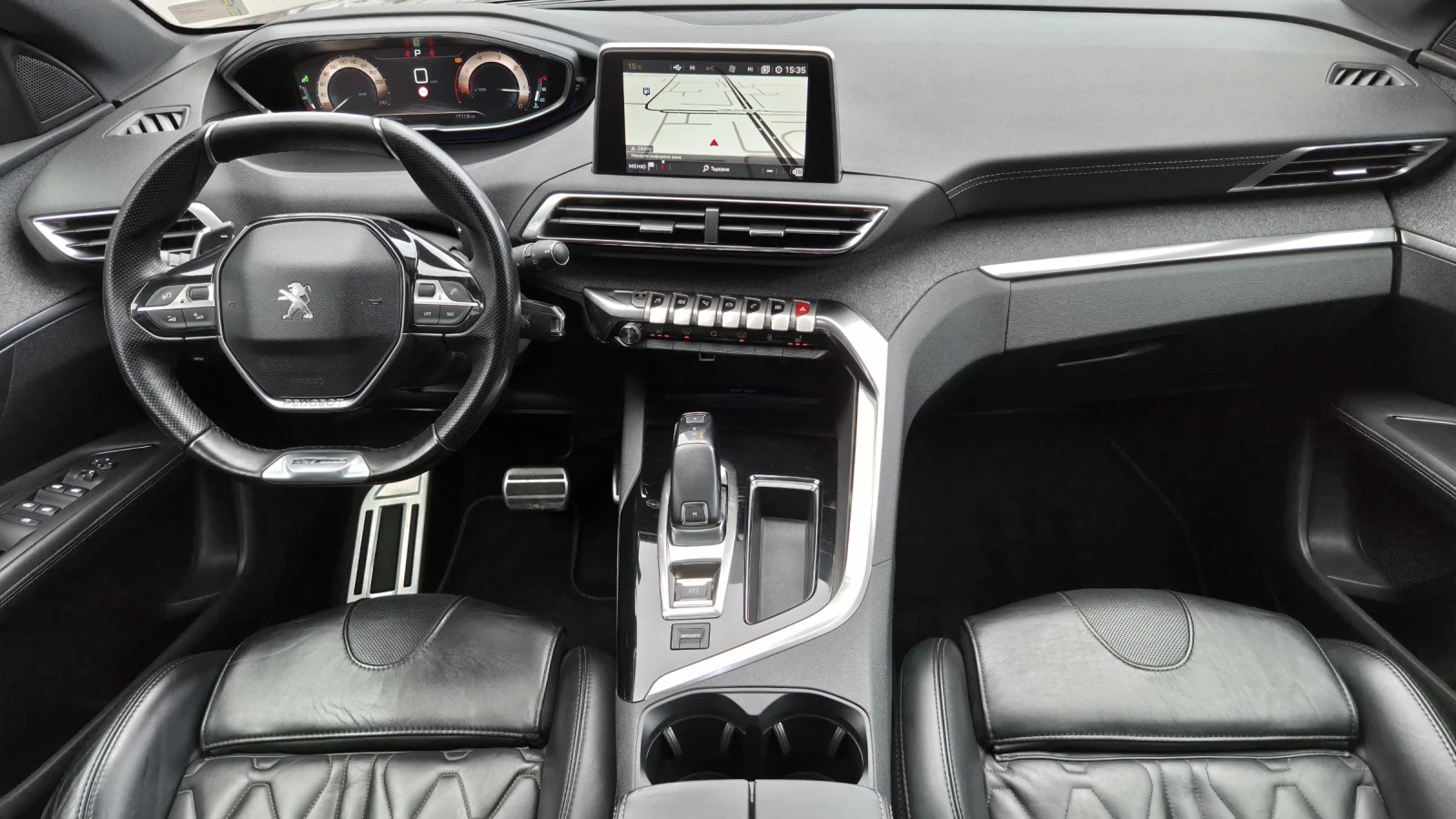 Peugeot 3008 1.6 Blue-HDi /AUTOMATIC / МАСАЖ /ПАНОРАМА /КОЖА, снимка 12 - Автомобили и джипове - 54047065