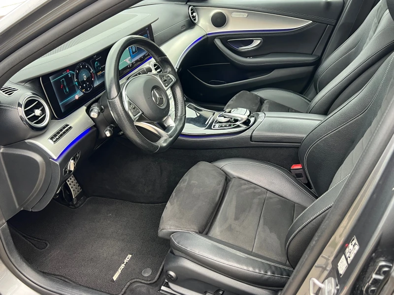 Mercedes-Benz E 220 d, 9G, 4-MATIC, AMG, PANO, HEAD-UP, MULTIBEAM, NIG, снимка 8 - Автомобили и джипове - 52991495