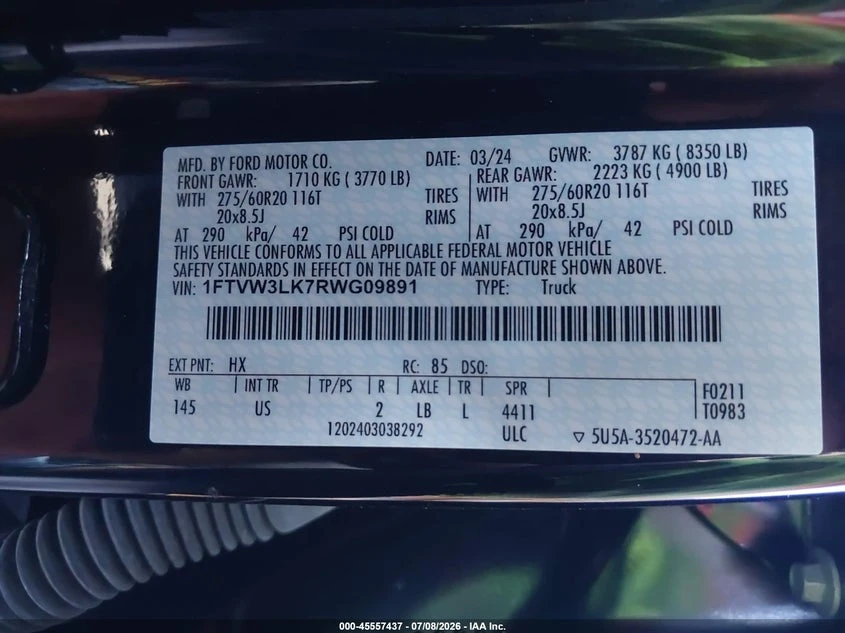 Ford F150 F-150 Lightning Xlt, снимка 9 - Автомобили и джипове - 55505938