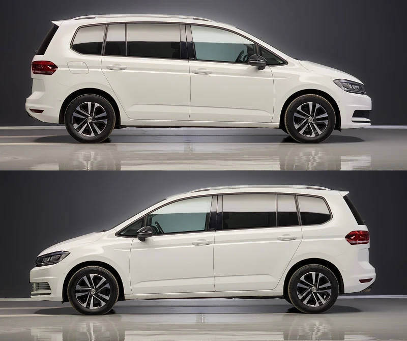 VW Touran 20tdi-150кс/6+ 1/IQ.DRIVE /ДИСТРОНИK/ LED/ NAVI, снимка 3 - Автомобили и джипове - 48752275