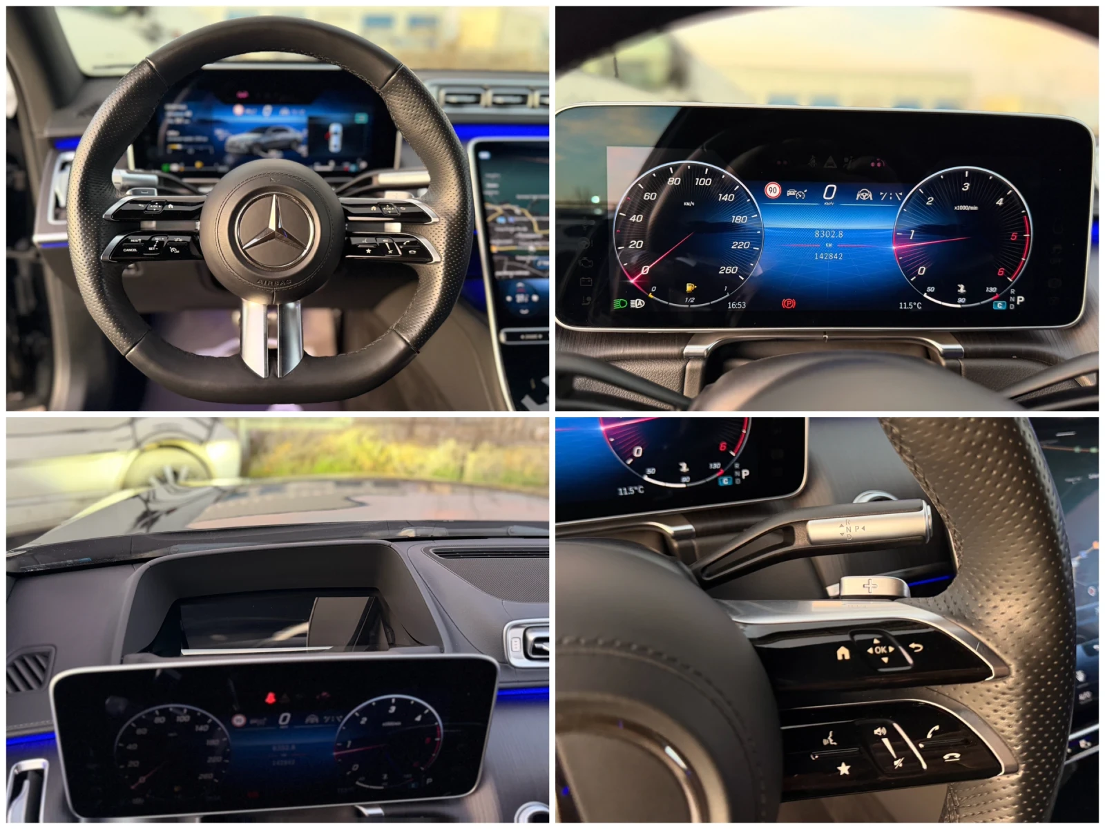 Mercedes-Benz S 350 d= Long= 63 AMG= Panorama= 360* Cam= 21* Wheels= , снимка 15 - Автомобили и джипове - 54632970