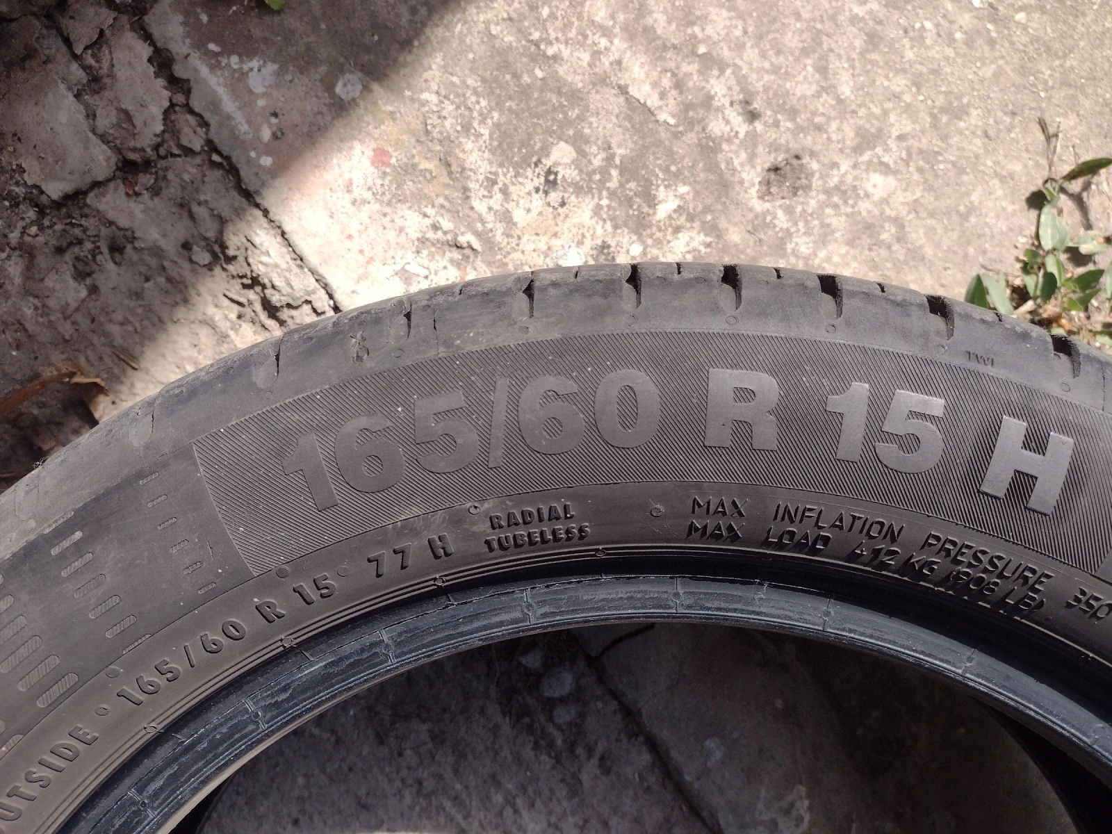 Гуми Летни 165/60R15, снимка 2 - Гуми и джанти - 54359911