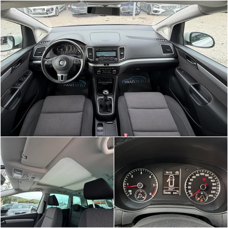 VW Sharan 2.0TDi ПАНОРАМА, снимка 15 - Автомобили и джипове - 56172552