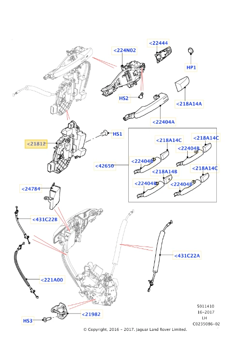 БРАВА ПРЕДНА ВРАТА LAND ROVER DISCOVERY/DISCOVERY/FREELANDER/ EVOQUE/RANGE ROVER SPORT/JAGUAR XF CC9, снимка 2 - Части - 35265529