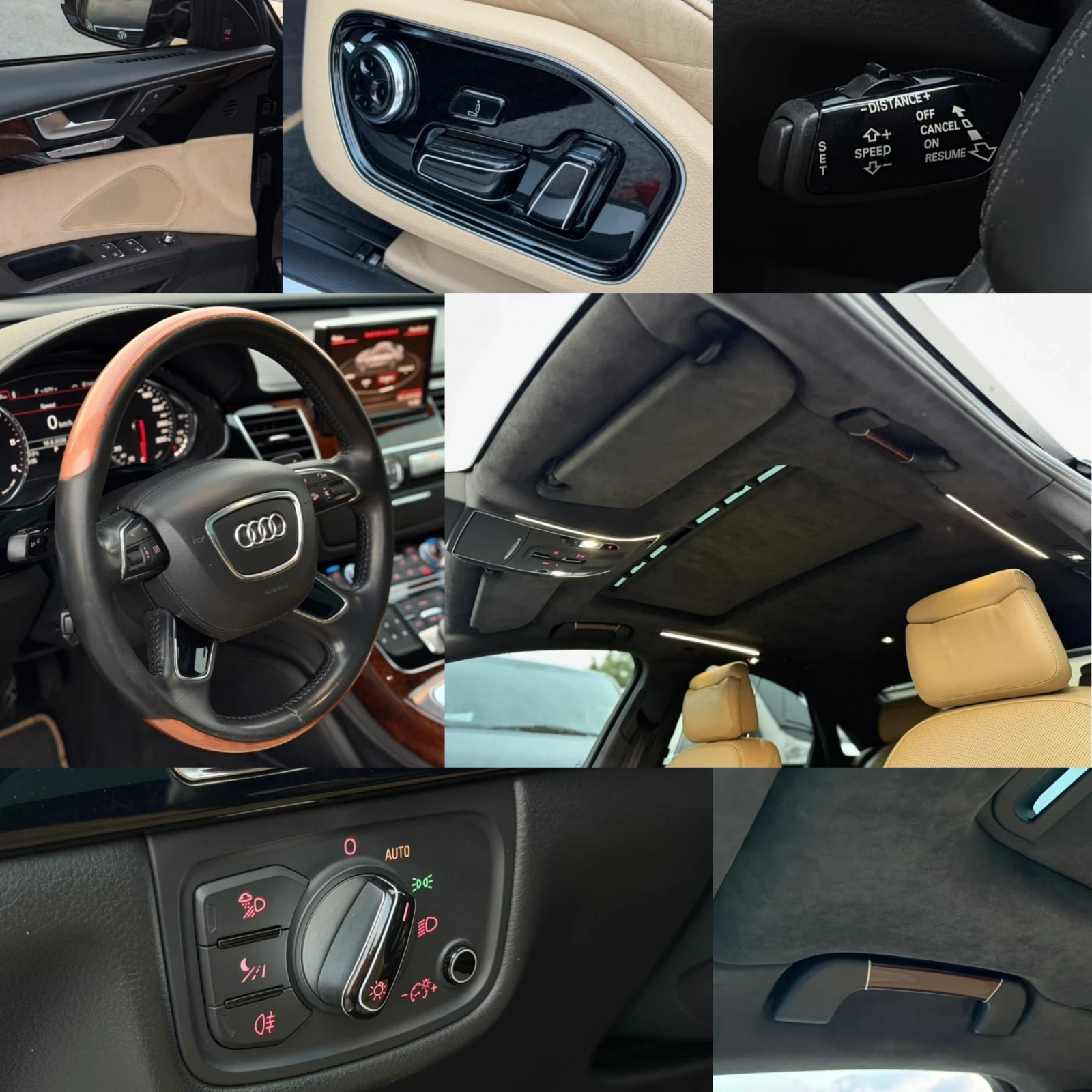 Audi A8 4.2TDI 385кс FULL LED ОБДУХВАНЕ МАСАЖ FULL, снимка 16 - Автомобили и джипове - 55711191
