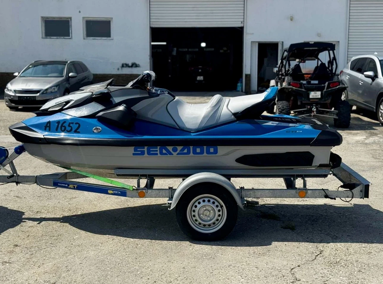 Джет Bombardier Sea Doo GTI130SE+ Колесар и покривало, снимка 4 - Воден транспорт - 54510669