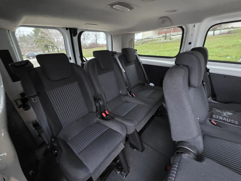 Ford Transit Custom Пътник 8+ 1 , Климатик, Сервизна история. , снимка 11 - Бусове и автобуси - 53432919