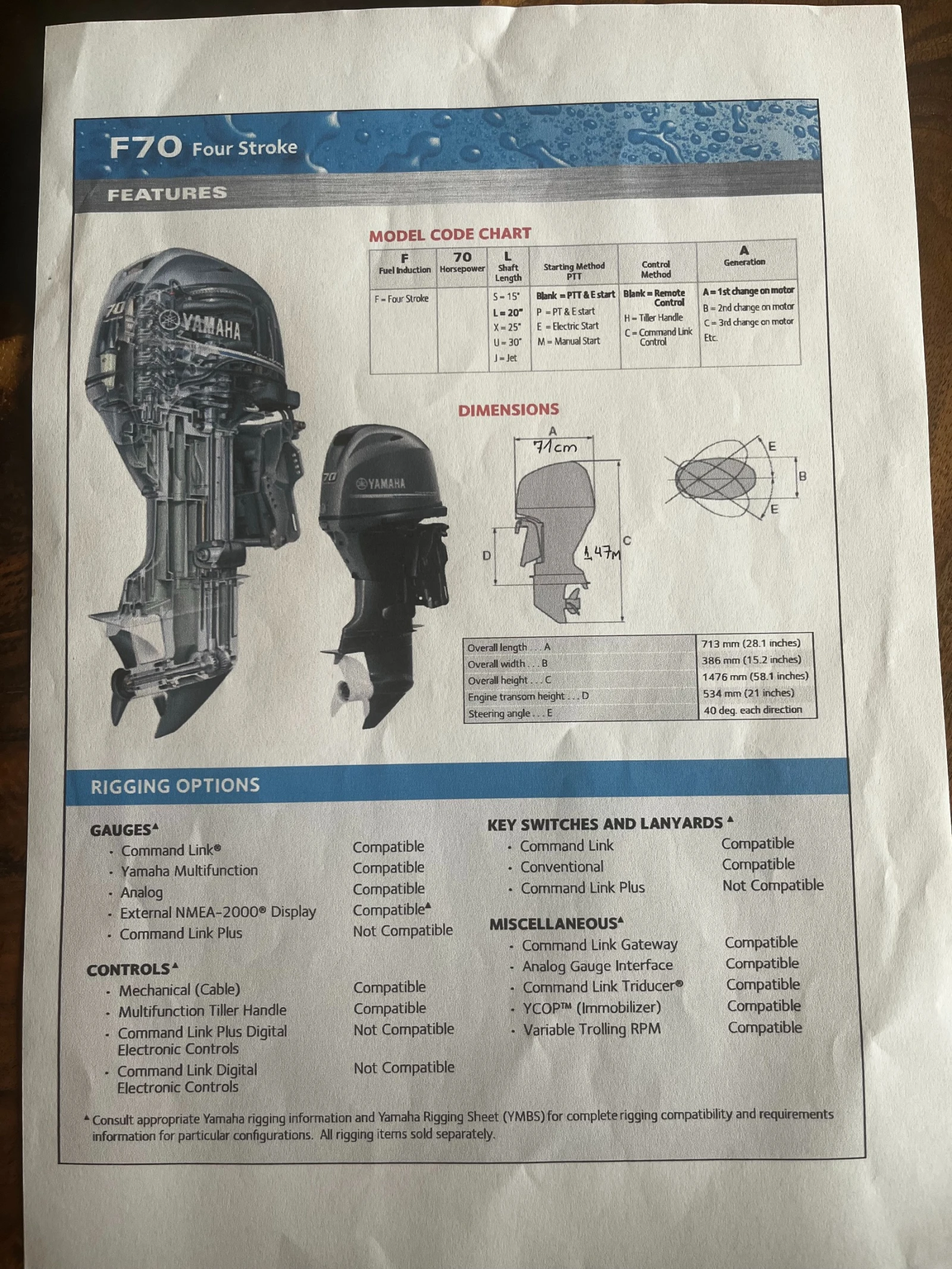 Лодка Yamaha NARWHAL SV-480/F70 AET, снимка 11 - Воден транспорт - 54366409