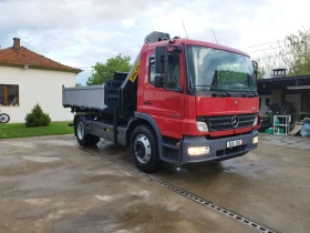 Mercedes-Benz Atego 1222 Тристранен самосвал с Кран , снимка 1