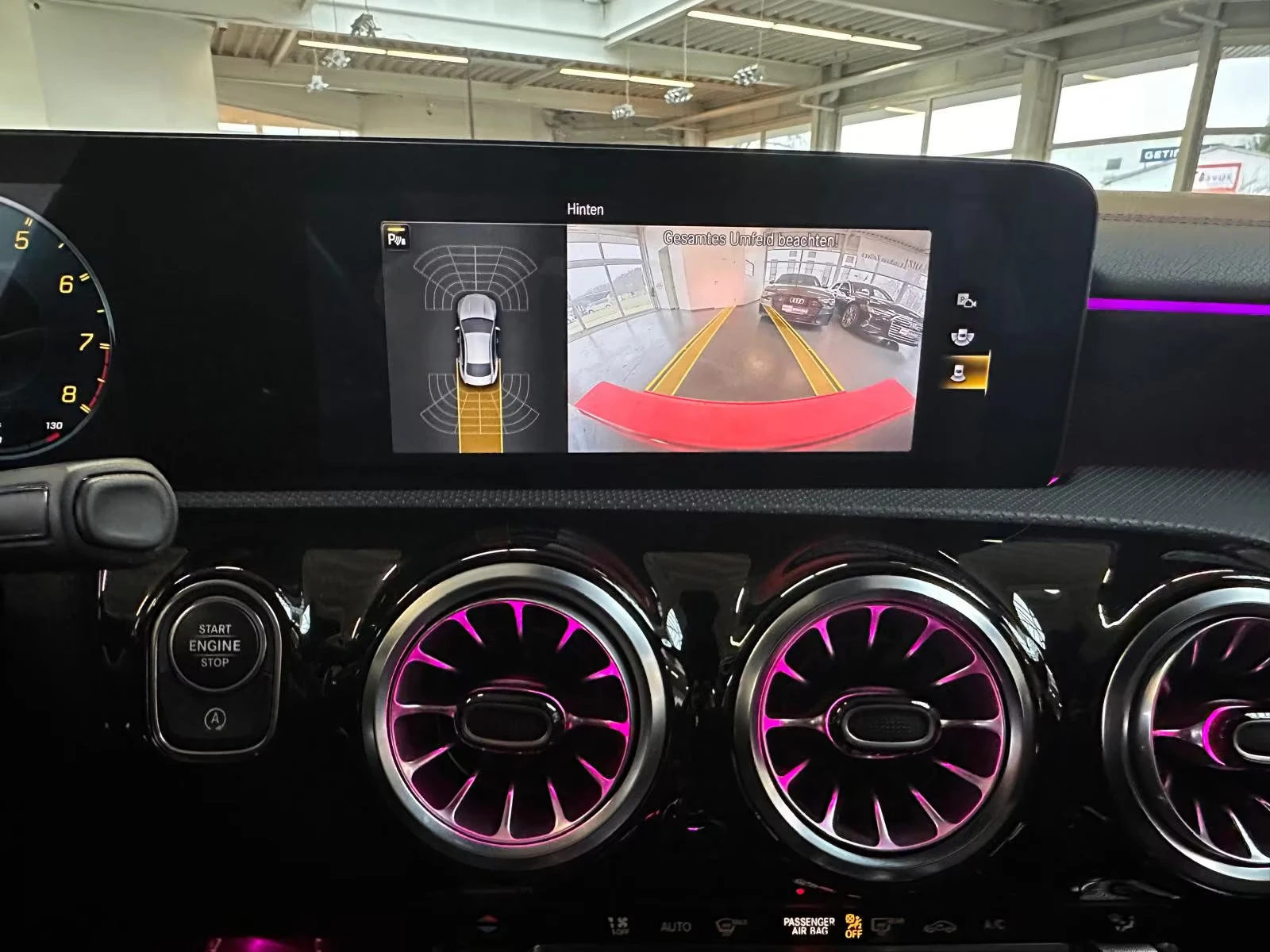 Mercedes-Benz CLA 45 AMG 4MATIC/387HP/NIGHT/CAM/MEMO/LED/952g, снимка 13 - Автомобили и джипове - 53900945