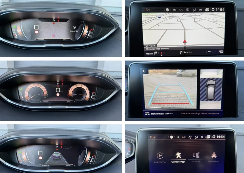 Peugeot 3008 2.0Hdi GT Line / Distronic / Masaj / Keyless, снимка 14 - Автомобили и джипове - 53098980