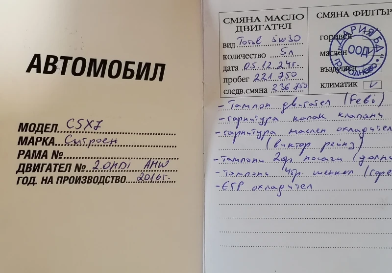Citroen C5 Пълен сервиз | Евро 6 | Реален автомобил , снимка 14 - Автомобили и джипове - 52585733