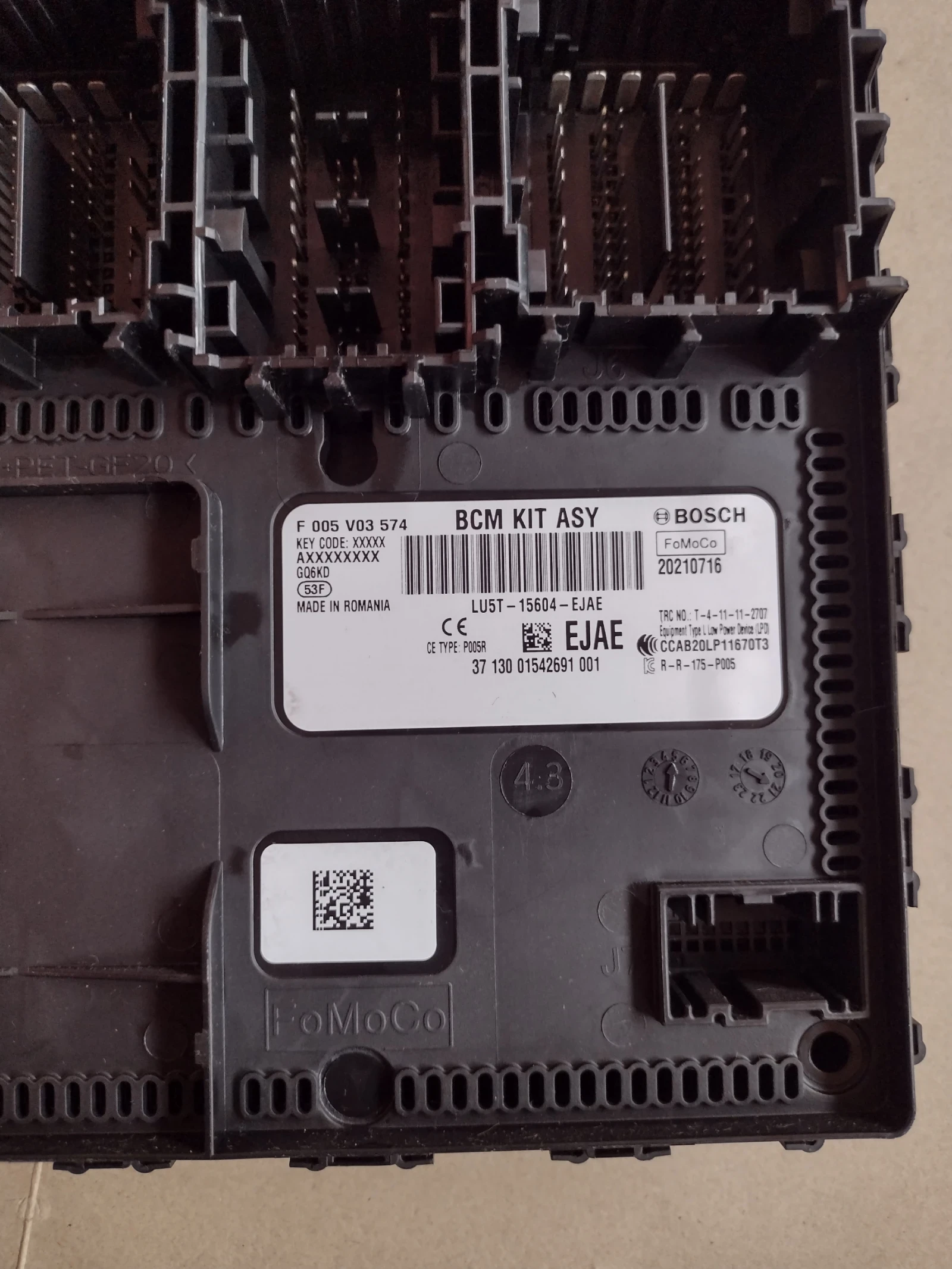 LU5T-15604-EJAE  BCM KIT ASY ����� �� Ford Fiesta 2022�.  F005V03574 | Mobile.bg � ����������� 2