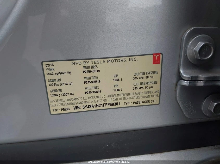 Tesla Model S 70D/85D/P85D, снимка 9 - Автомобили и джипове - 54403669