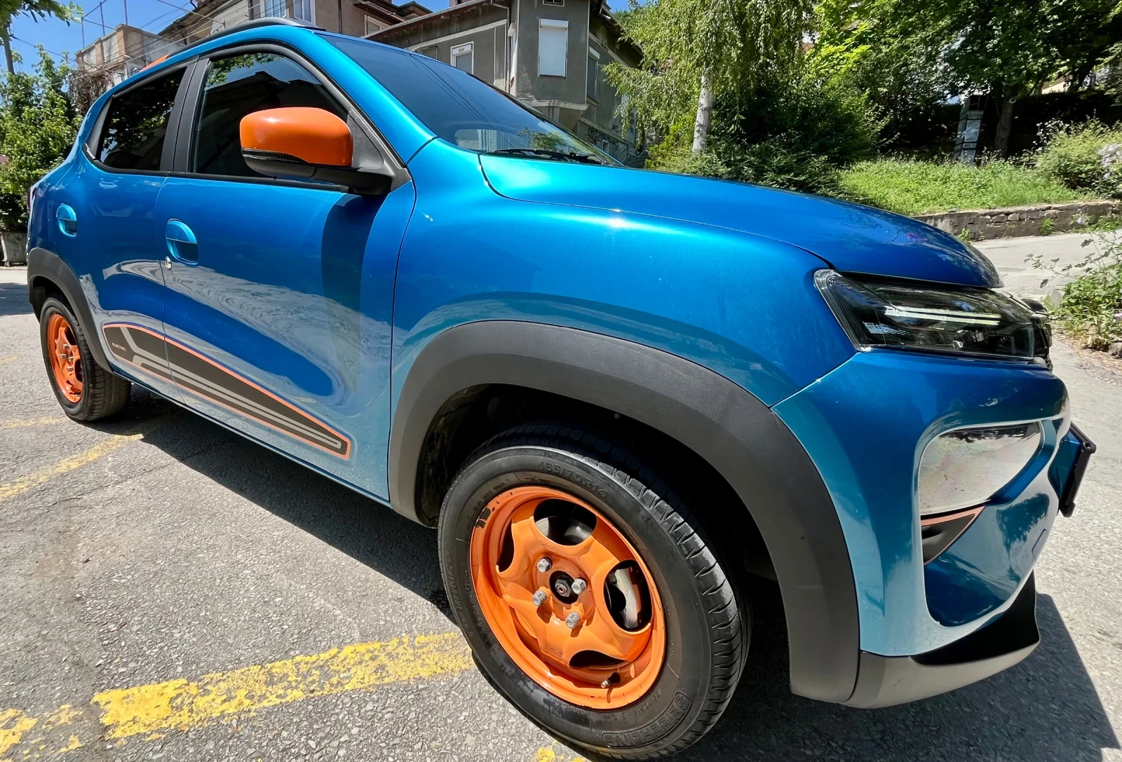 Dacia Spring 45 electric - cenote blue, DC 30kw  | Mobile.bg   1