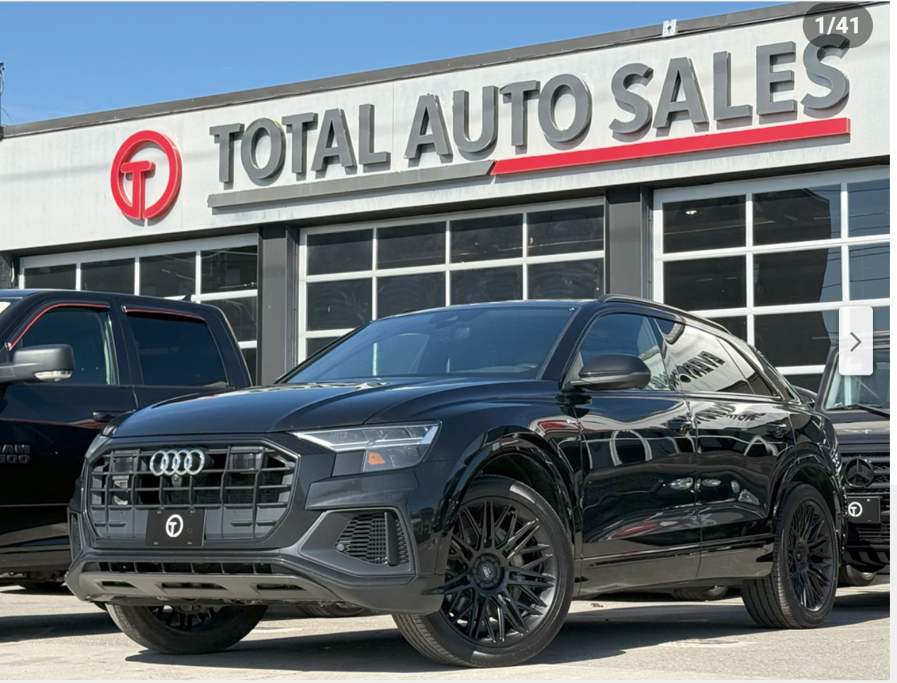 Audi Q8 S* LINE* MATRIX* BLACK* OTPIC* ДИСТРОНИК* ОБДУХВАН, снимка 1