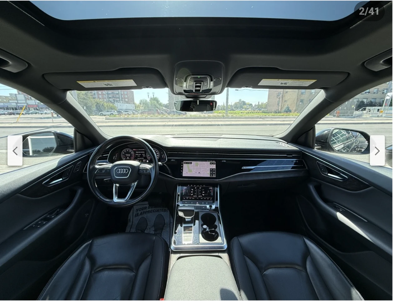 Audi Q8 S* LINE* MATRIX* BLACK* OTPIC* ДИСТРОНИК* ОБДУХВАН - изображение 6