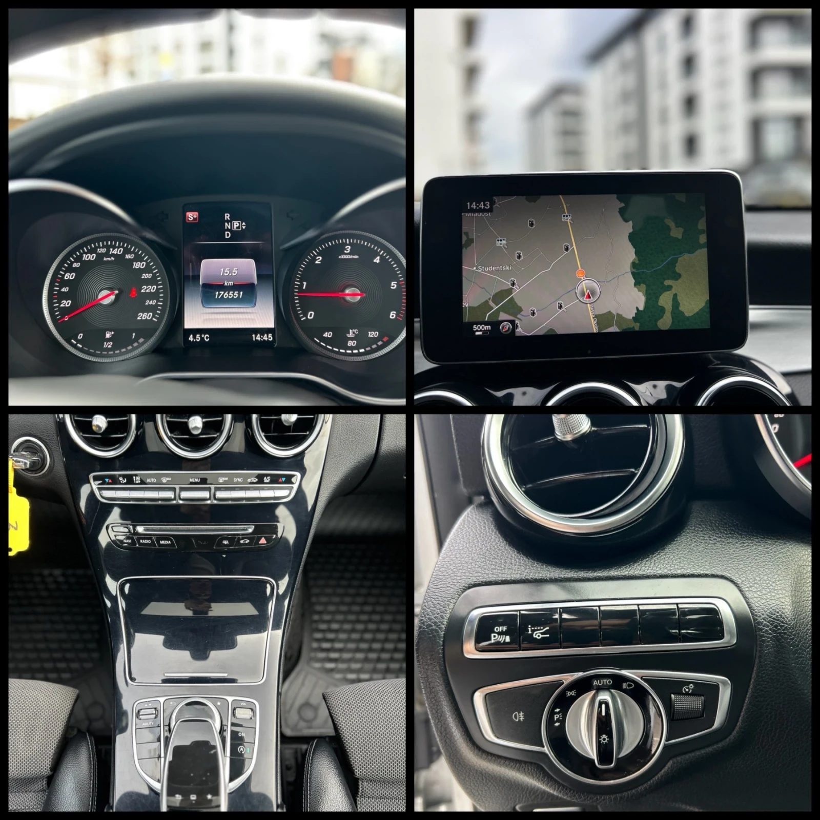 Mercedes-Benz C 220 HEAD UP* �������* FULL LED | Mobile.bg � ����������� 15