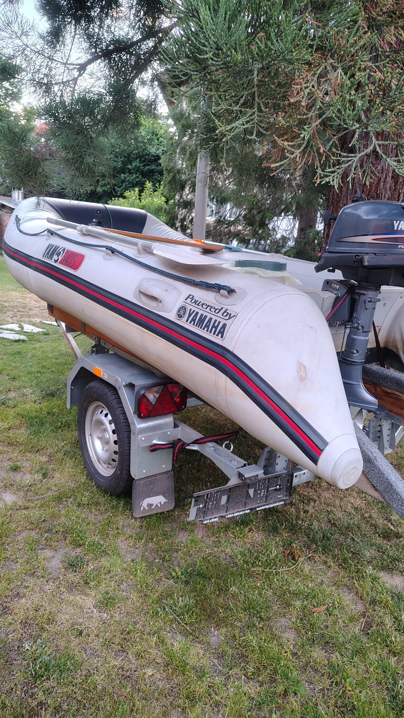 Надуваема лодка Yamaha, снимка 2 - Воден транспорт - 55002785
