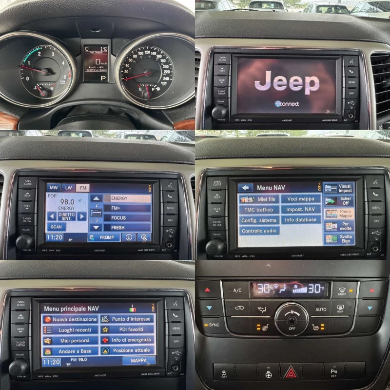 Jeep Grand cherokee 3.0* 250ps* 4x4* 163хл.км* КОЖА* НАВИ* КАМЕРА, снимка 13 - Автомобили и джипове - 52848379