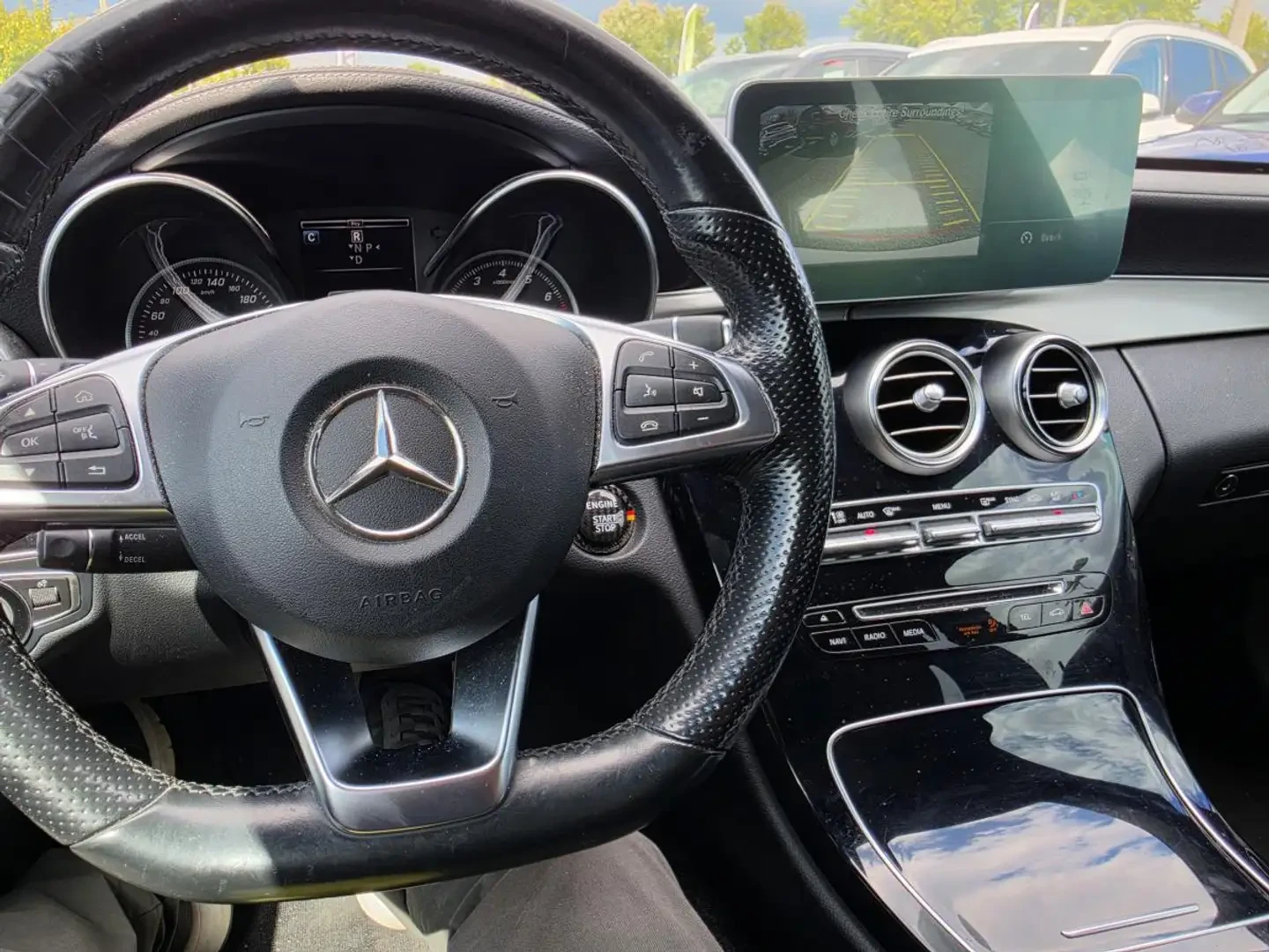 Mercedes-Benz C 400 AMG* LINE* 4MATIC* BURMESTER* КАМЕРА* КЕЙЛЕС* , снимка 8 - Автомобили и джипове - 55980300