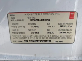 Tesla Model X 60D/70D/75D/90D/P100D, снимка 9