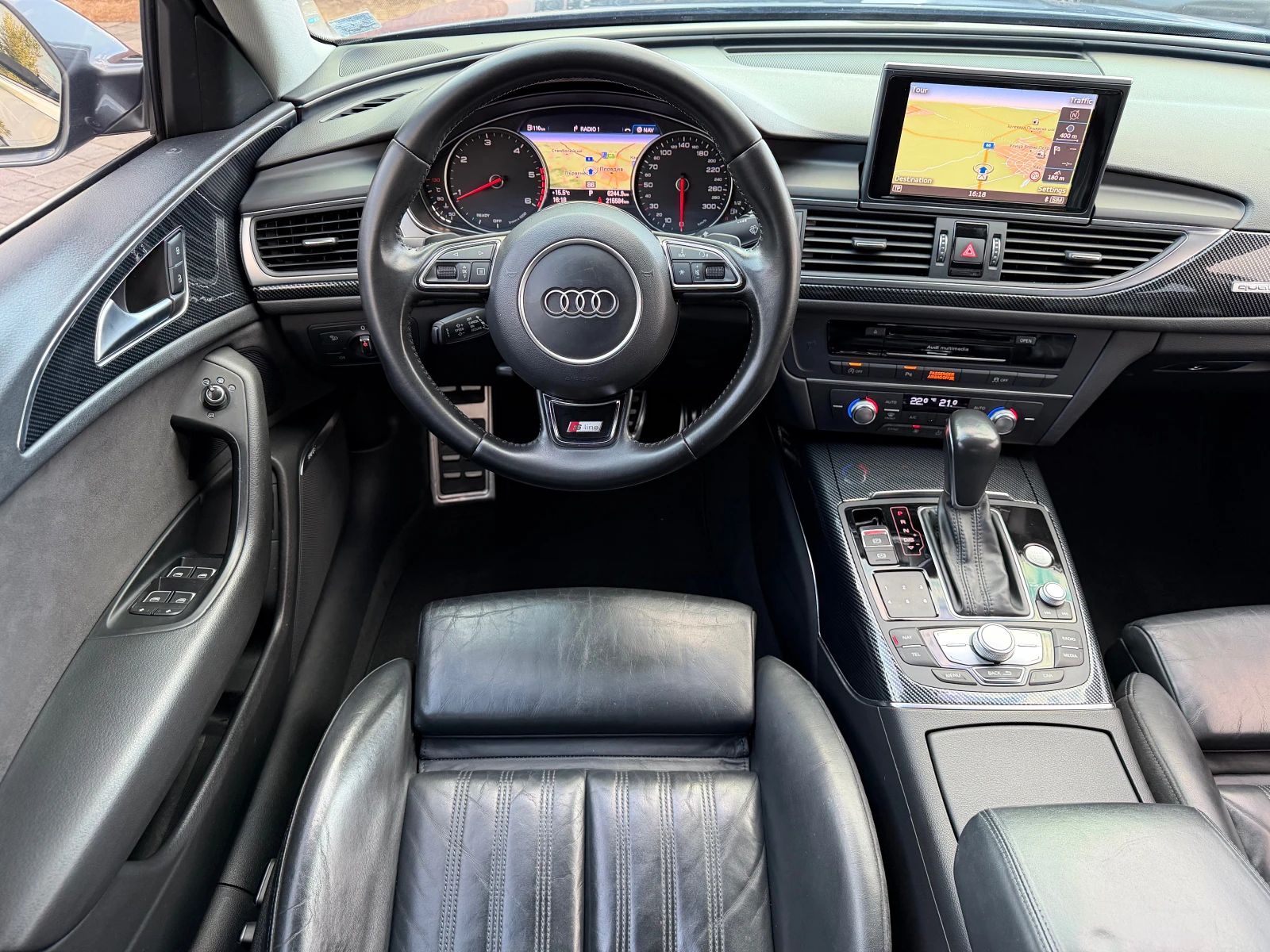 Audi A6 3.0TDI S-line 4x4 #AirMatic#CARBON#BOSE#CAMERA# | Mobile.bg � ����������� 11