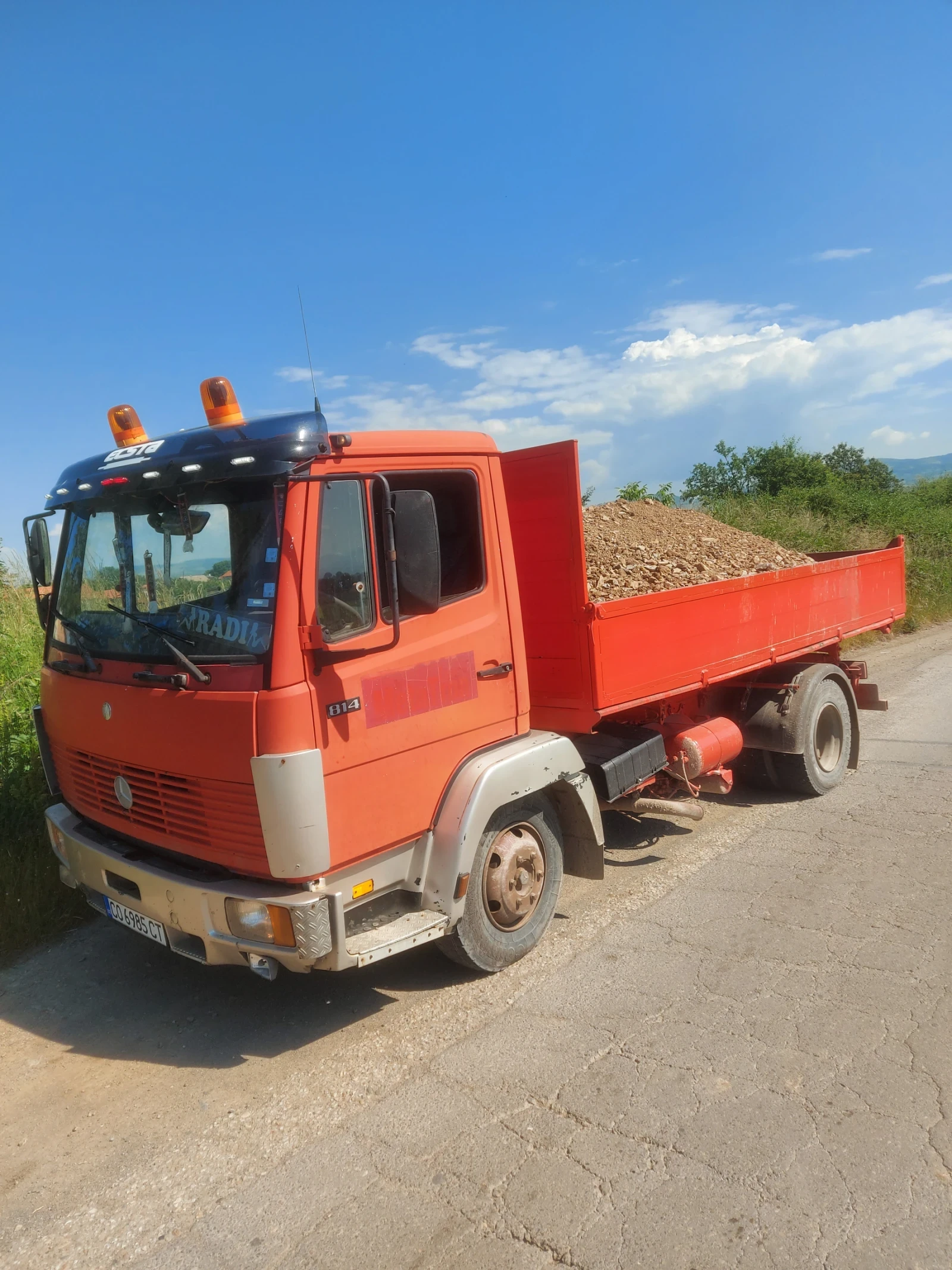 Mercedes-Benz 814 3 странен самосвал 4метра  - изображение 4