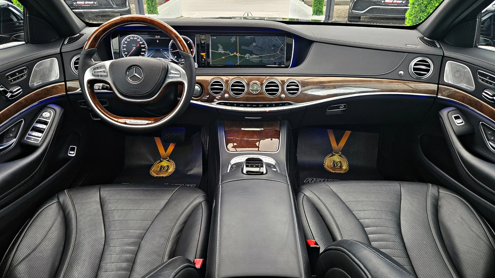 Mercedes-Benz S 350 AMG/9G/PANO/DISTR/CAMERA/BURMESTER/MAСАЖ/ОБДУХ/LIZ, снимка 6 - Автомобили и джипове - 54644582