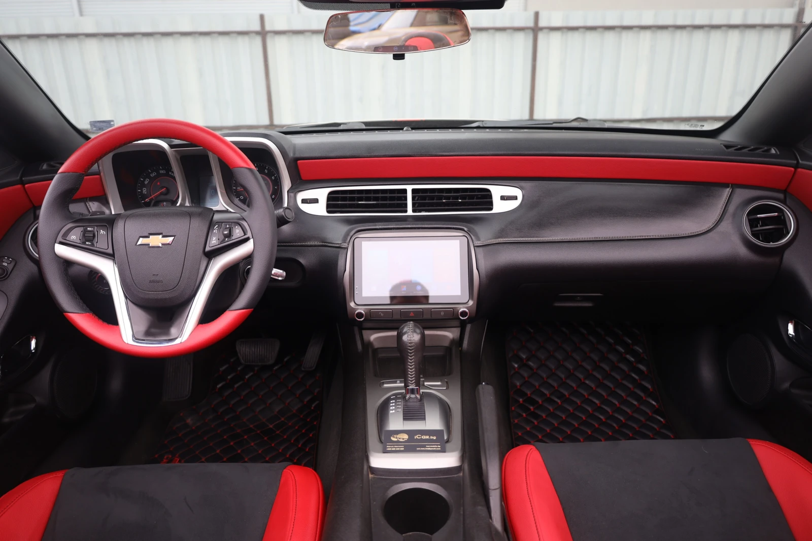 Chevrolet Camaro 3.6i V6 Cabrio KAM Navi Rot TeilLeder 19Zoll #iCar | Mobile.bg � ����������� 13