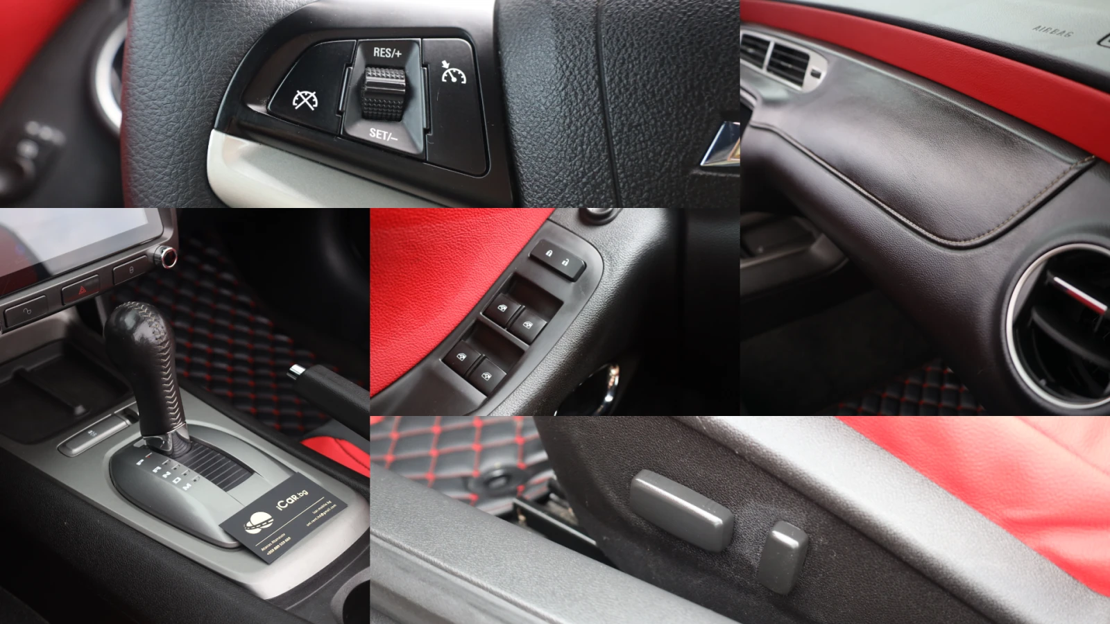 Chevrolet Camaro 3.6i V6 Cabrio KAM Navi Rot TeilLeder 19Zoll #iCar | Mobile.bg � ����������� 16