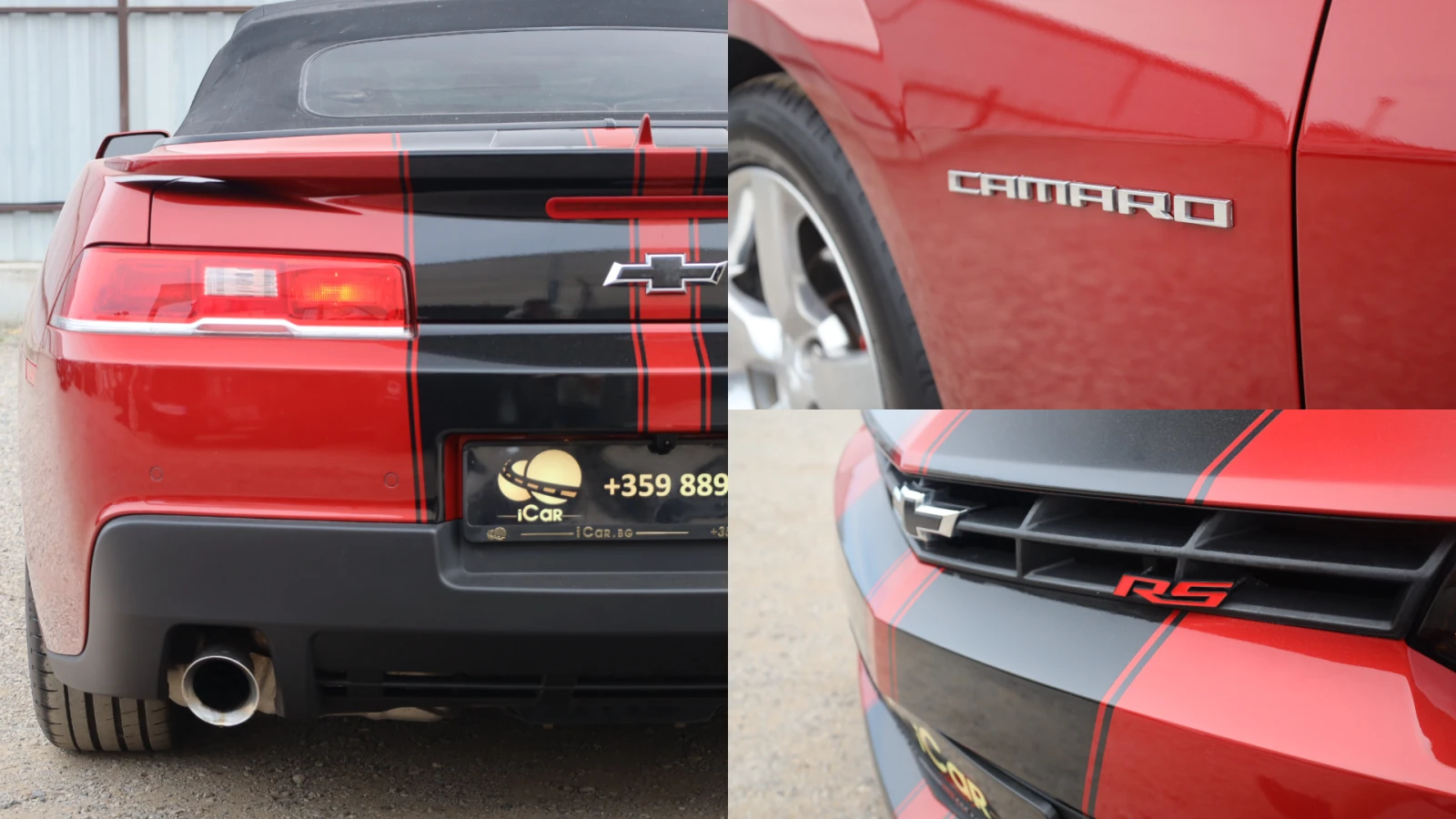 Chevrolet Camaro 3.6i V6 Cabrio KAM Navi Rot TeilLeder 19Zoll #iCar | Mobile.bg � ����������� 15