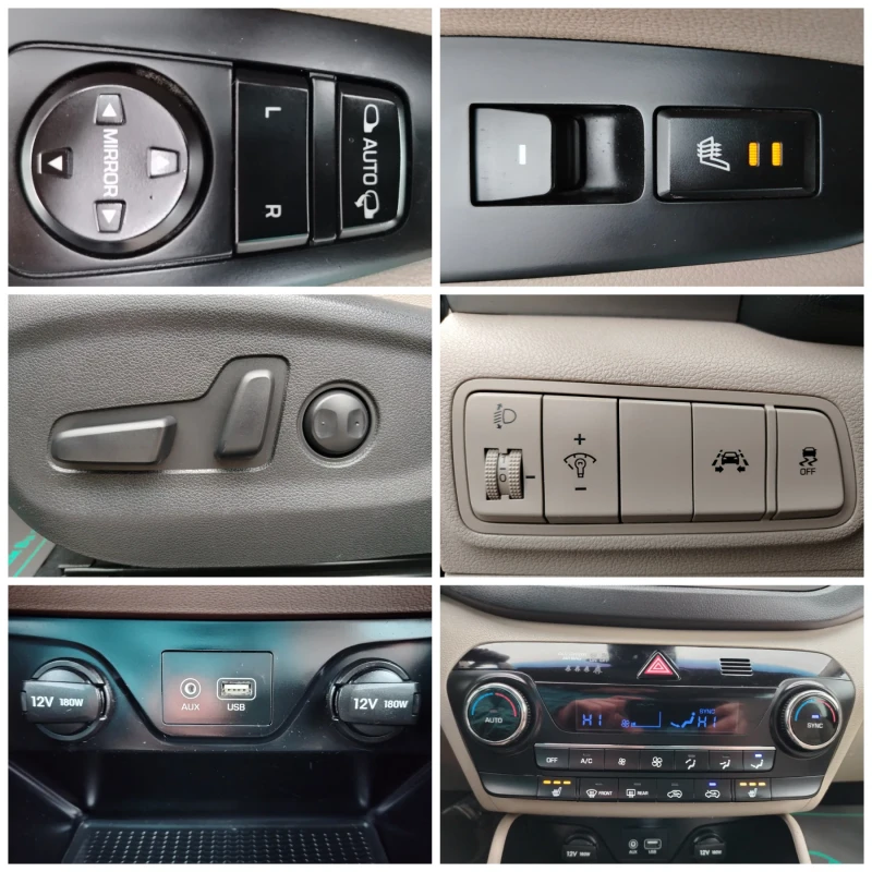 Hyundai Tucson 1.7CRDI-116к.с/НАВИГАЦИЯ/КЛИМАТРОНИК/КОЖА/КАМЕРА!, снимка 13 - Автомобили и джипове - 52817397