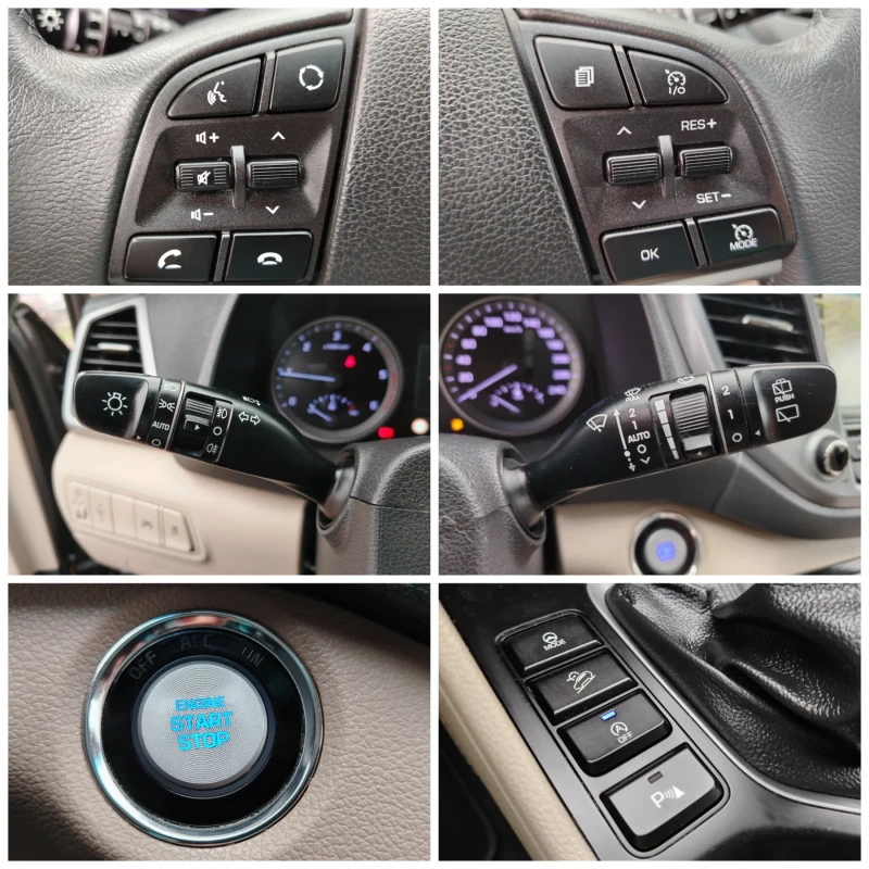 Hyundai Tucson 1.7CRDI-116к.с/НАВИГАЦИЯ/КЛИМАТРОНИК/КОЖА/КАМЕРА!, снимка 14 - Автомобили и джипове - 52817397