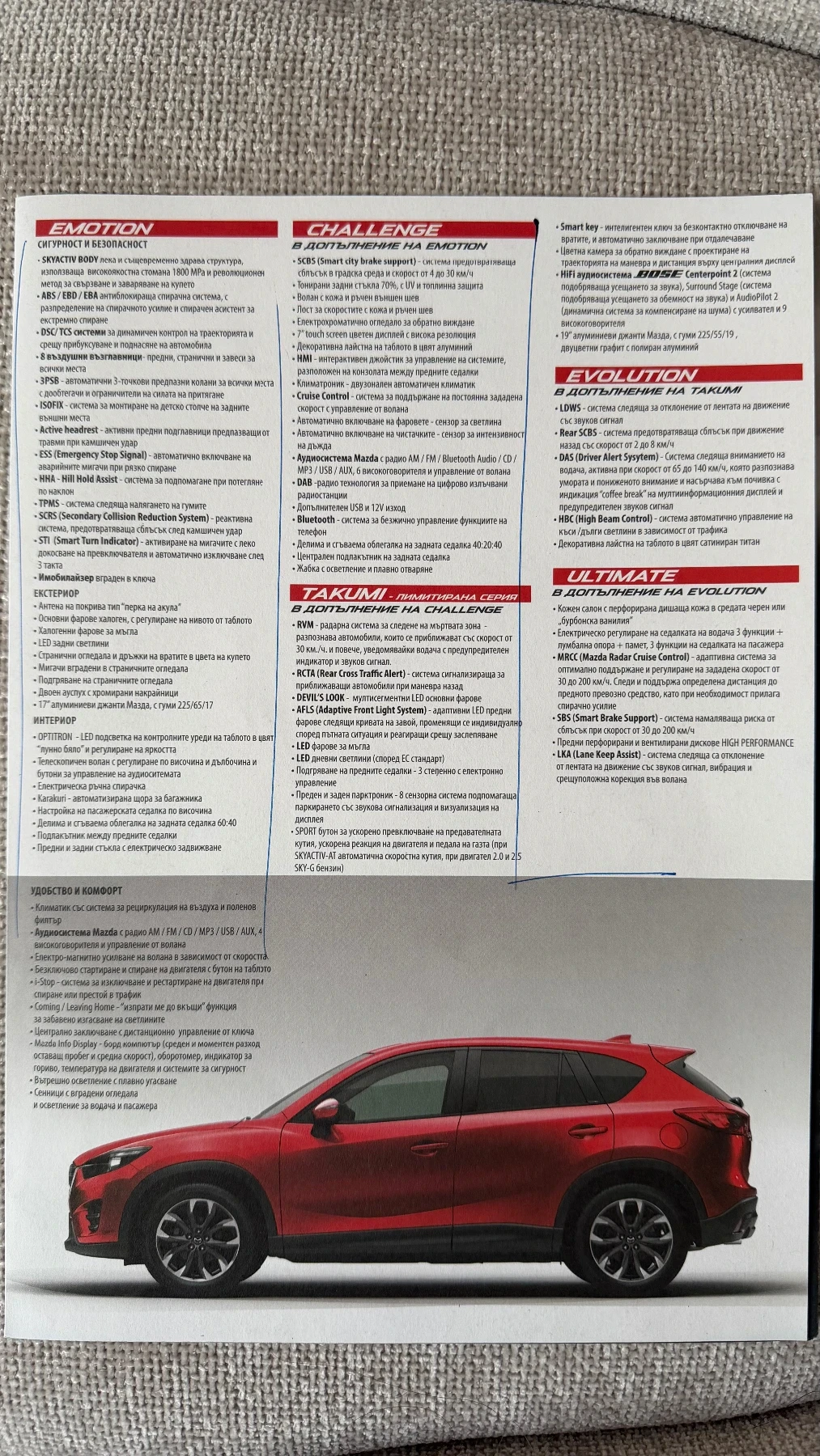 Mazda CX-5 2.5 192hp Ultimate AWD CarPlay Каско до 04.2027г., снимка 8 - Автомобили и джипове - 54384403
