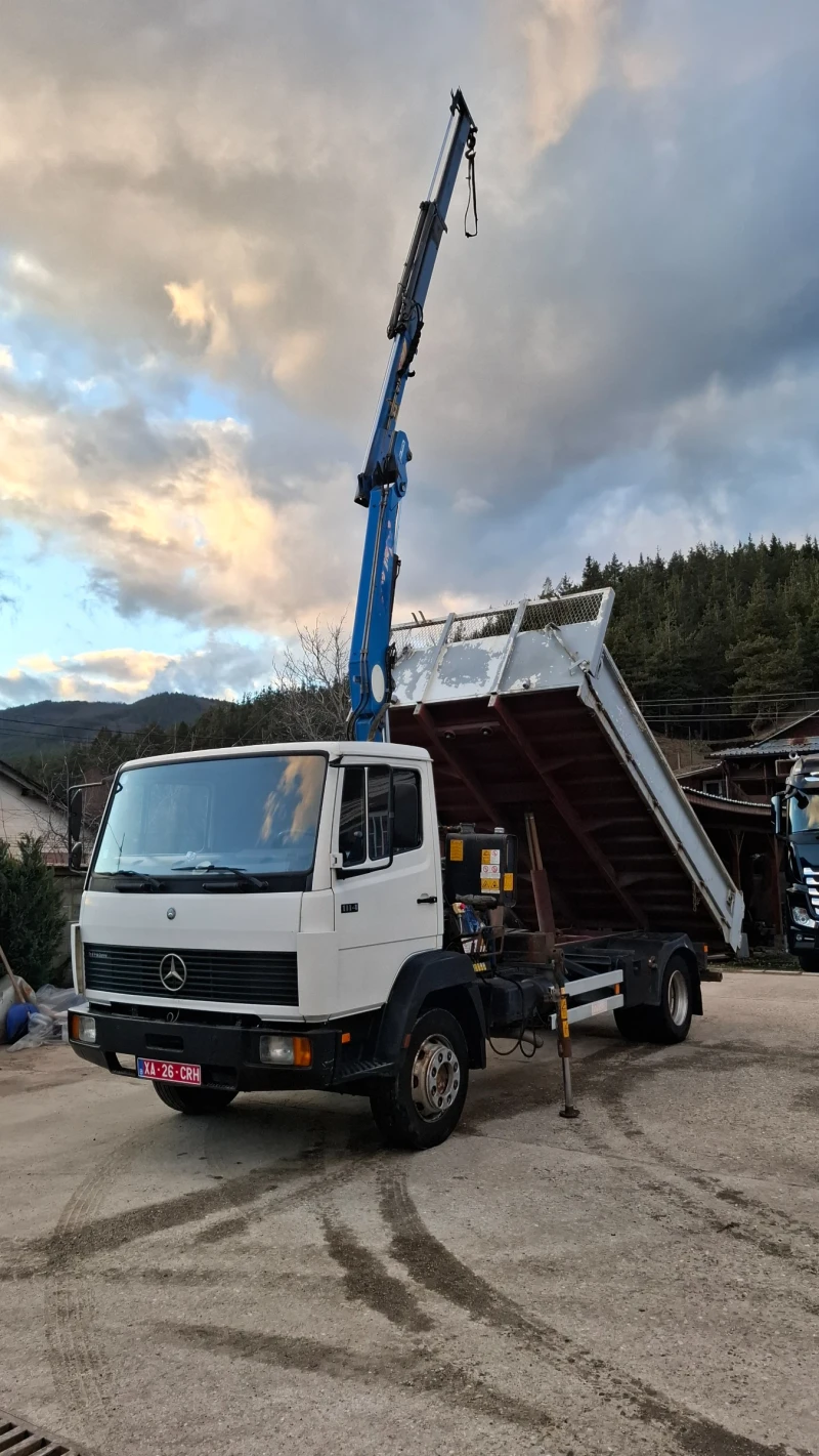 Mercedes-Benz 1114 Самосвал с кран, снимка 3 - Камиони - 53576715