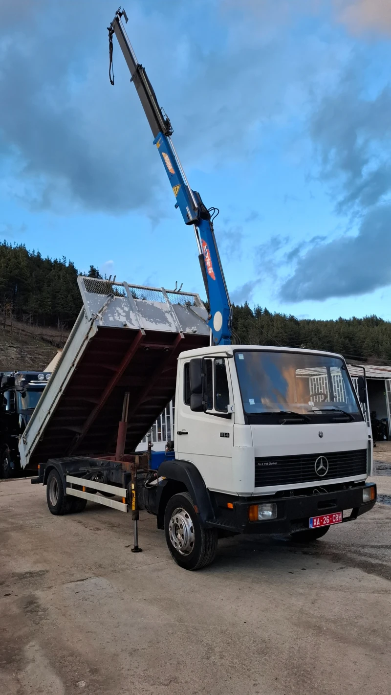 Mercedes-Benz 1114 Самосвал с кран