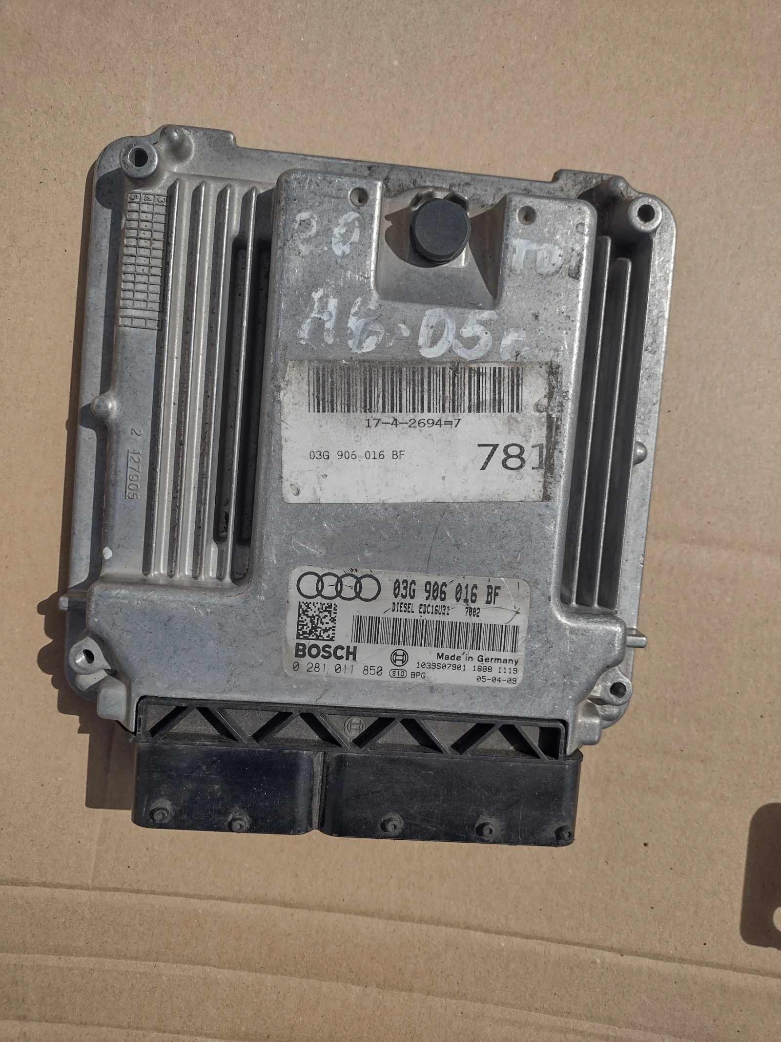 03G 906 016 BF �������� �������� �� AUDI A6 2.0 TDI Bosch 0 281 011 850 | Mobile.bg � ����������� 1