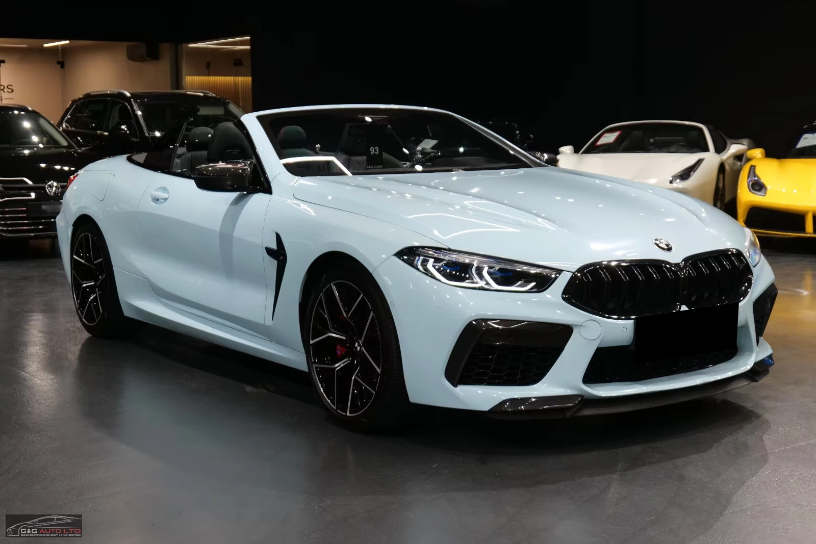 BMW M8 COMP/625HP/xDRIVE/CABRIO/360/B&W/HUD/CARBON/380z, снимка 7 - Автомобили и джипове - 54377236