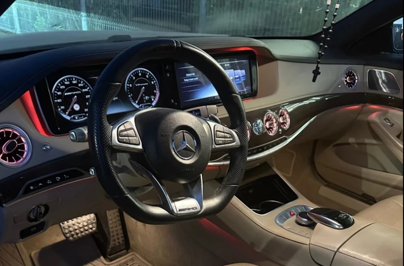 Mercedes-Benz S 500 FACE/AMG 6.3 L/4M/360/DISTR/ВАКУМ/PANO/3TV/FUL/GER, снимка 17 - Автомобили и джипове - 53117145