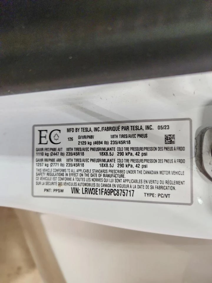 Tesla Model 3 Rear-Wheel Drive, снимка 12 - Автомобили и джипове - 54597831