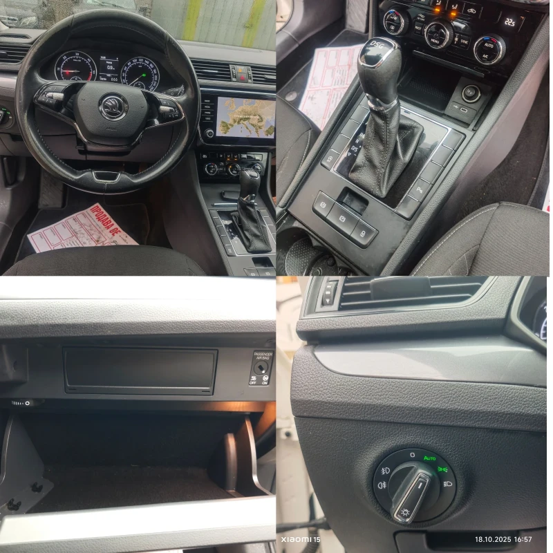 Skoda Superb FACELIFT, ФУЛ ЛЕД, ДИСТРОНИК, СТАРТ-СТОП, АВТОМАТ,, снимка 15 - Автомобили и джипове - 52100450